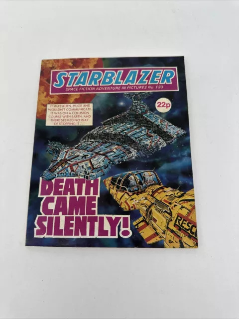 Starblazer #133 " DEATH CAME SILENTLY!  " published by DC Thomson Magazine Book