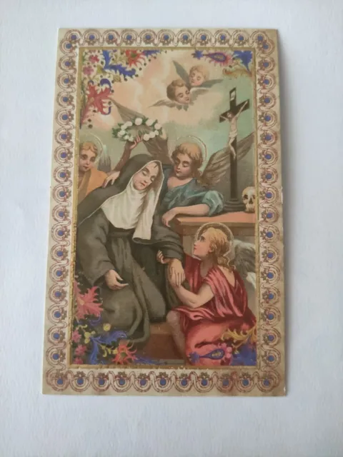 Santa Rita Da Cascia Gloriae Santino holy card