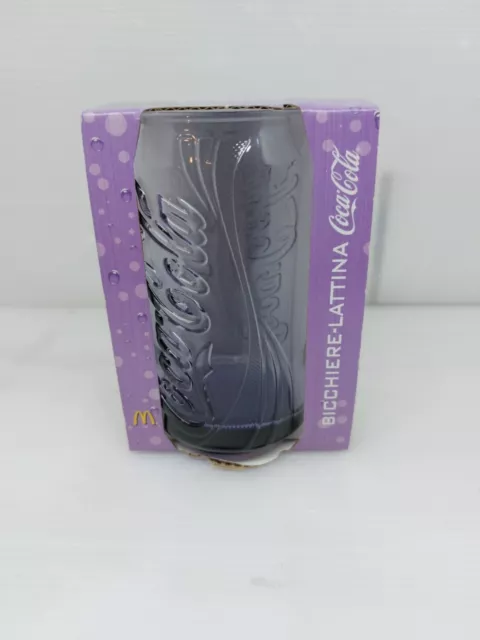 Mcdonald's Bicchiere Coca Cola Lattina 2008 Viola  Glass Verre Luminarc