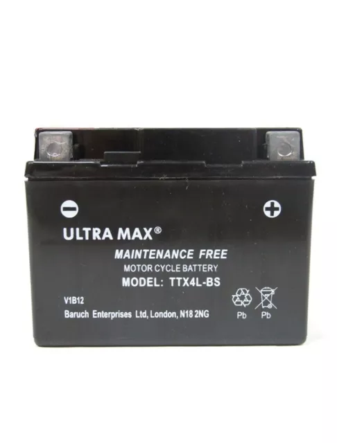 Gilera Typhoon 50CC Motorcycle Replacement Battery (-1997)