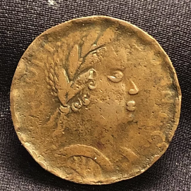 1785 4.1-F.4 African Head Connecticut Colonial Copper Coin Hammered Rims Nice Co