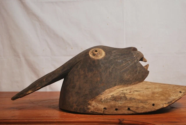 African art, Amazing luba rabbit Animal mask from katanga Congo (Zaire) 9