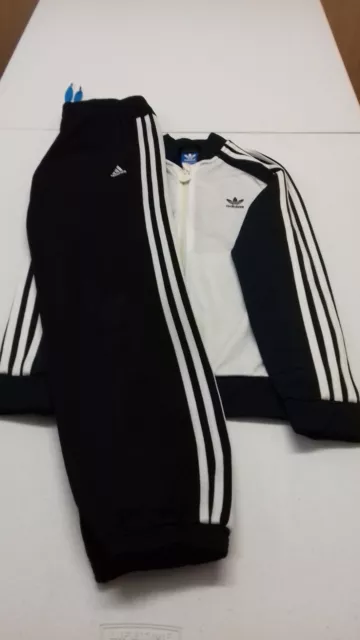 Boys Adidas Original Zip Up Tracksuit Top AND Joggers Age 11-12 Years