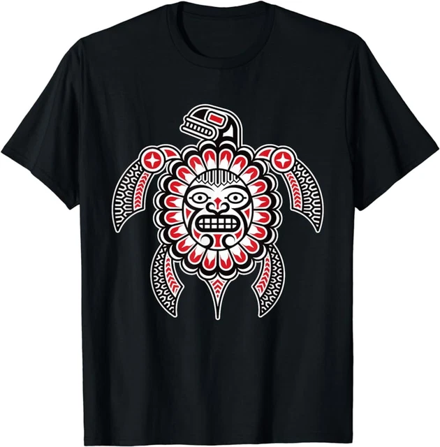 Native American Print Short Sleeve Shirt - Unisex Tribal Design T-Shirt For Men & Women 5 thumbnail image
