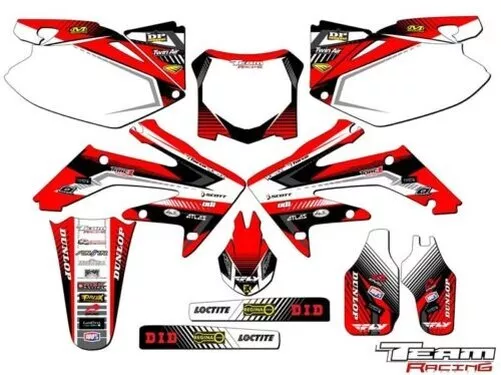 2008-2009 Honda Crf 250R Graphique Kit Stickers Déco Stickers CRF250R 250 Droit