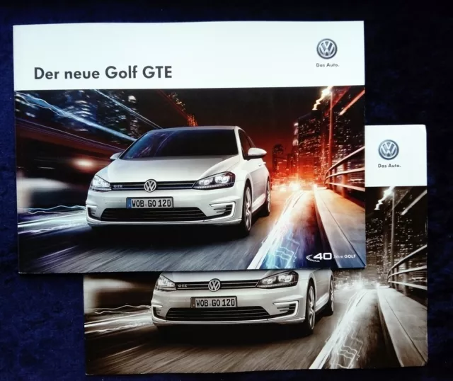 VW Golf 7, Golf GTE Prospekt, 10.2014  mit Preisliste