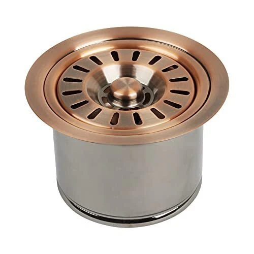 Kitchen Sink Copper Finish Garbage Disposal Flange Stopper, One Size Disposal