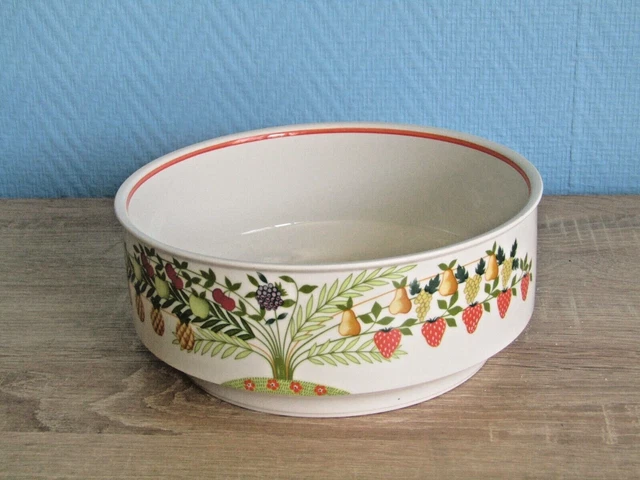 Saladier Villeroy & Boch Collection Adeline, Luxembourg, Céramique Blanche, 25cm, TBE