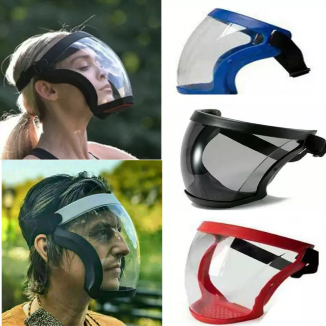 Anti-fog Full Face Shield Super Protective Head Cover Transparent Safety Mask