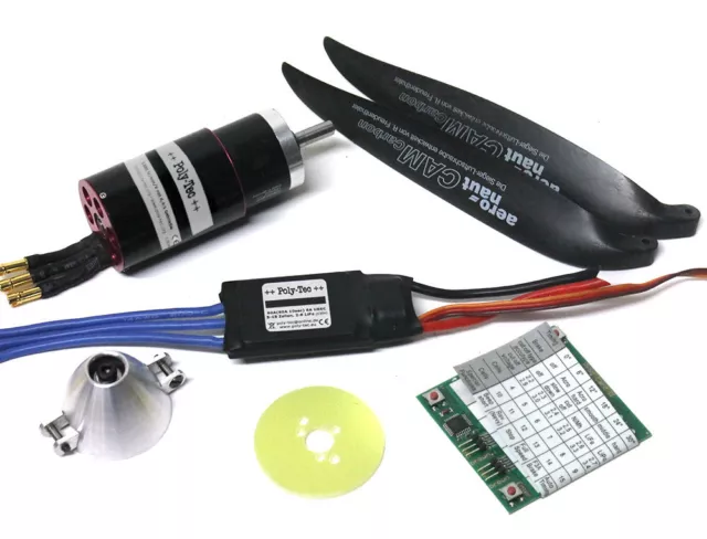 Antriebsset Excel Competition Simprop Poly-Tec Brushless Power RC Flugzeug Segle