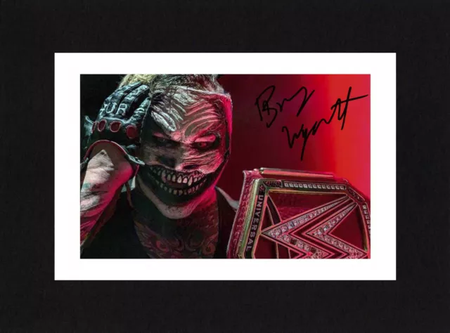 8X6 Mount BRAY WYATT The Fiend Signed PHOTO Print Ready To Frame WWE Wrestling