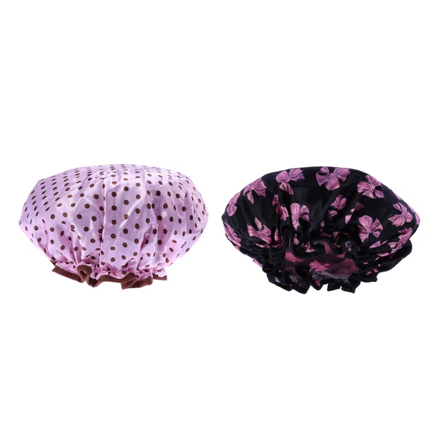 2 pz cappellini doccia monouso donna turbante per capelli - design cosmetici