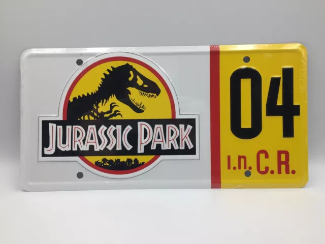 Jurassic Park ’4’ Tour Jeep • US Car License Number Plate • New