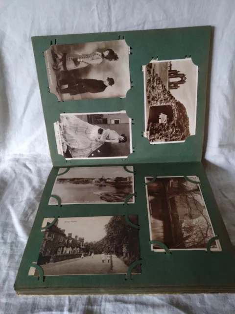 Vintage Postcard Album With 125 Old And Vintage Postcards