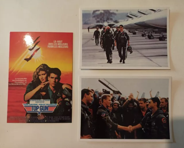 3 carte postale cinéma extrait film TOP GUN Tony Scott Tom Cruise Kelly McGillis