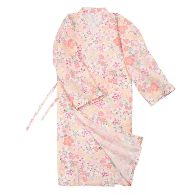 Femme Sakura Yukata Kimono Pyjama Coton Doux Peignoir Robe de Chambre