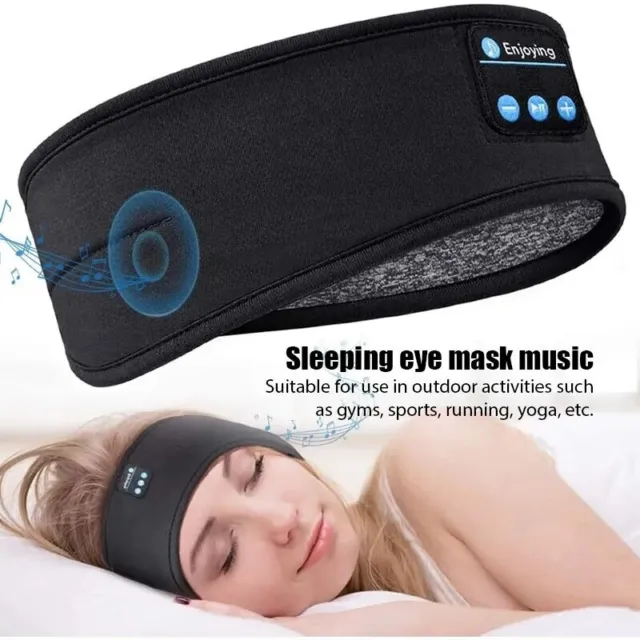 Auriculares bluetooth deportivos Diadema Para Dormir Mascara Ojos Mejorar Sueño