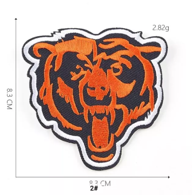 Chicago Bears NFL Iron-on Embroidery Patches 8.3 Cm X 8.1 Cm