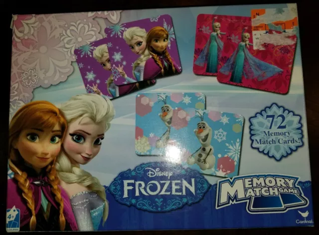 Disney Frozen Memory Match Game 72 Memory Match Cards - Ready to Enjoy!