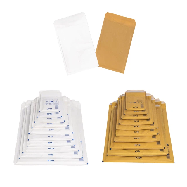 Produktbild von Officeking Luftpolstertaschen – Braun, 290x370 Mm, H8, Für Sicheren Versand