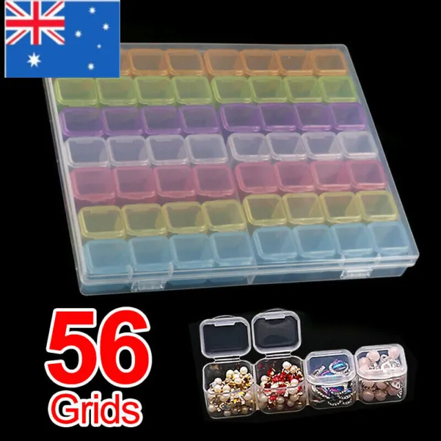 60 Diamond Painting Storage Boxes Bead Organiser Tray Art Beads Embroidery  Case