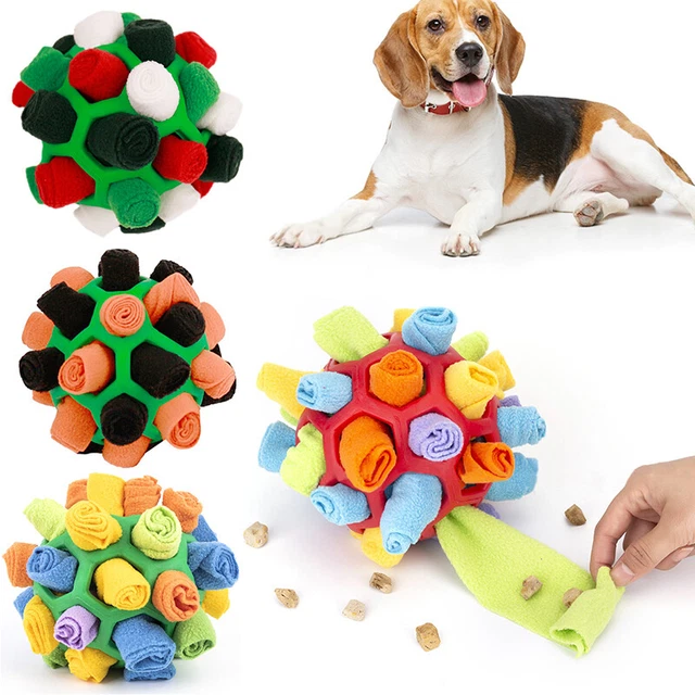 Pet Dog Snuffle Ball Sniffing Treat Foraging Puzzle Feeder Toy Nose Training Toy