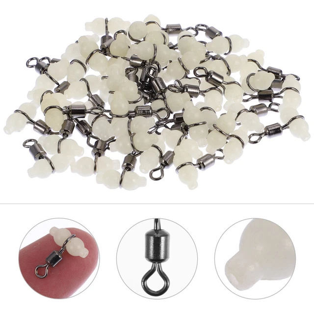 Émerillon Barillet,50 Pièces Agrafes Tournantes Pour Pêche