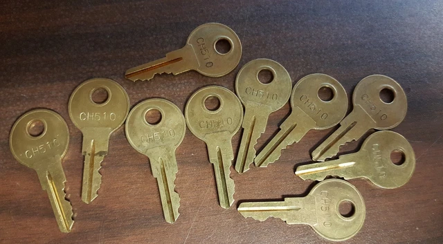 (10) Toolbox Key Code Cut CH510 Truck Tool Box Lock Key all major brands