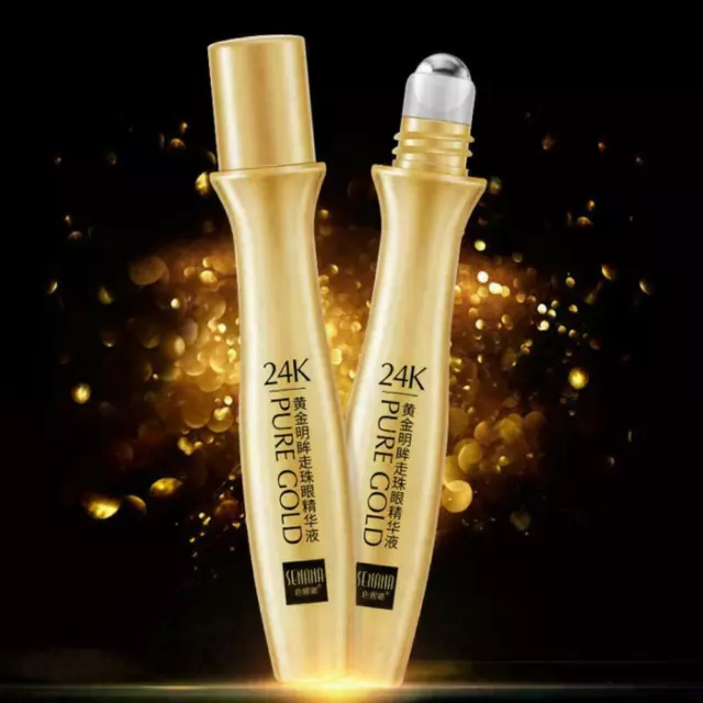 24K Serum Bright Eyes Roll-On Essenz beseitigt Augenringe R1W8 U7E7