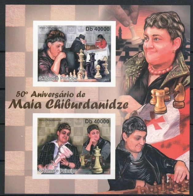 Sao Tome e Principe Block 845 A postfrisch Schach #GB750