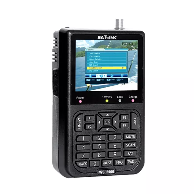 3.5in LCD Digital  Signal Finder Meter SATlink WS-6906 -S FTA U1S7 3