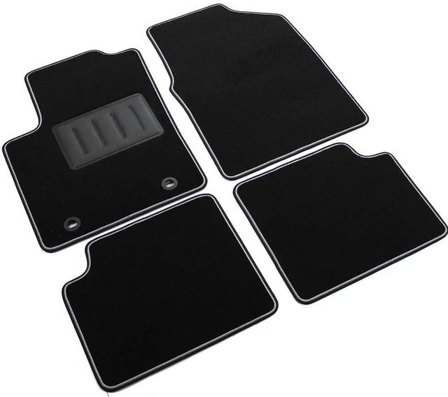 Set 4 Matten Auto Ford Ka II Von 2008-16 Teppichboden Schwarze Anti-rutsch