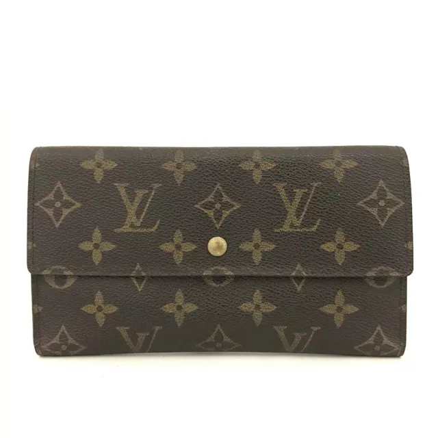 Louis Vuitton Monogram Porte Tresor International Trifold Long Wallet/4X1158