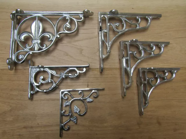 Cast Iron vintage rustic Shelf Bracket Support Book Sink Toilet Cistern Bracket