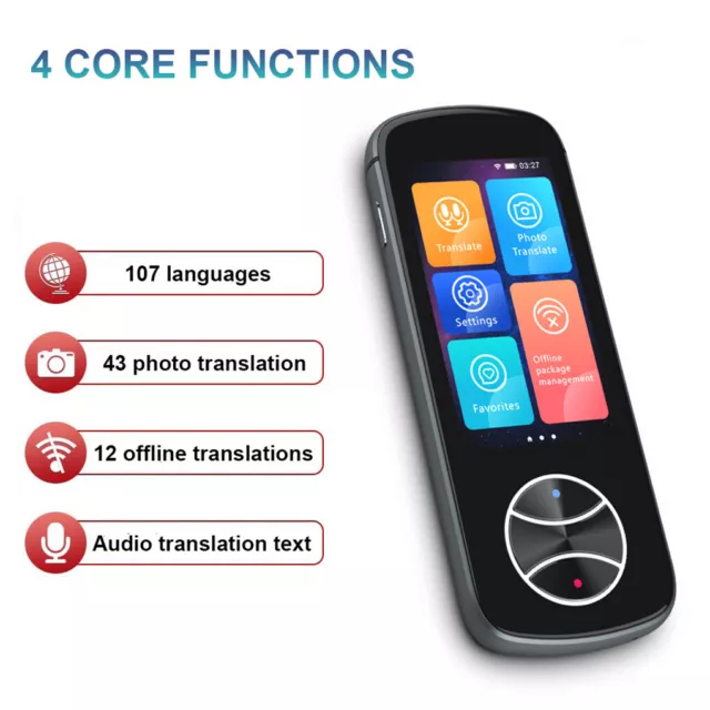 Smart Voice Translator Portable Two-Way Real Time 107 language Translator Device 3