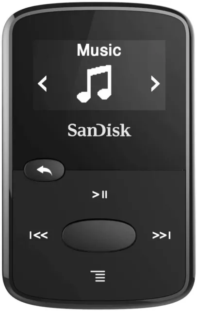 Sandisk Clip Jam MP3 Digital Player 8GB OLED FM Radio Micro SD Black