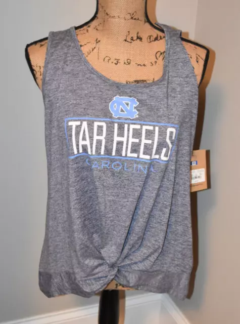 UNC North Carolina Tar Heels Women's Knot Front Tank NEW NWT size Large Top