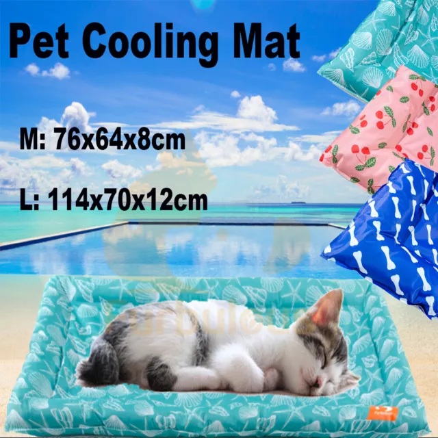 Pet Cooling Mat Dog Cooling Pat Cat Gel Non-Toxic Bed Kitten Puppy Self-Cool Mat