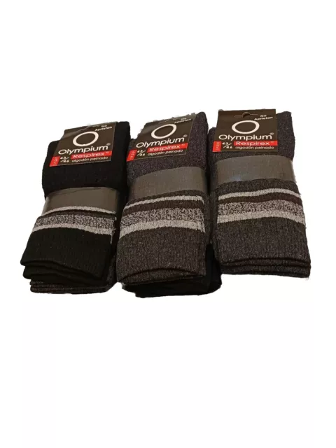 Pack 9 Pares Calcetines Olimpium Algodon Rexpirex No Aprietan Hombre 43/$&