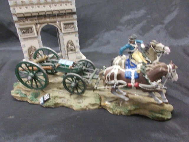 Soldats De Plomb Napoléon 1er – Artillerie Premier Empire – Canonier à Pied – Lot De 4 Hachette 1:32