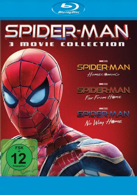 Spider-Man: Homecoming, Far From Home, No Way Home # 3-BLU-RAY-NEU
