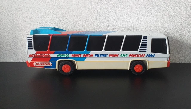 Lot De 4 Valises Miniatures Joustra En Tôle - Bleu/Jaune - Publicitaires Air France - Pour Autocar & Bus