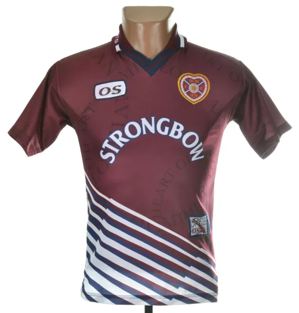 Heart Of Midlothian Hearts Scotland 1998/1999 Home Football Shirt L Boys Os