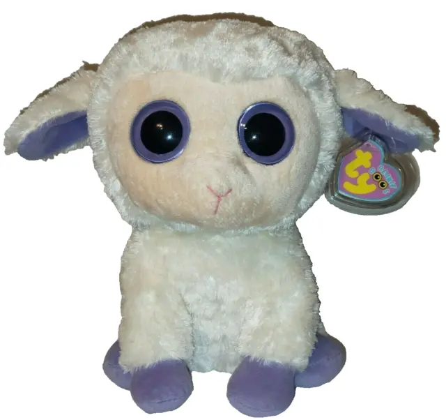 Ty Beanie Boos - CLOVER the Lamb (9" - Medium) MINT with MINT TAGS - Plush Toy