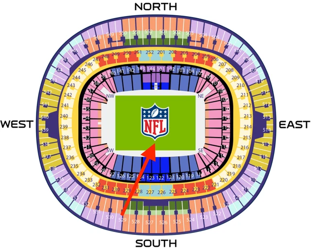 NFL Londra 2023: Atlanta Falcons vs Jacksonville Jaguars, 2 x blocco 529
