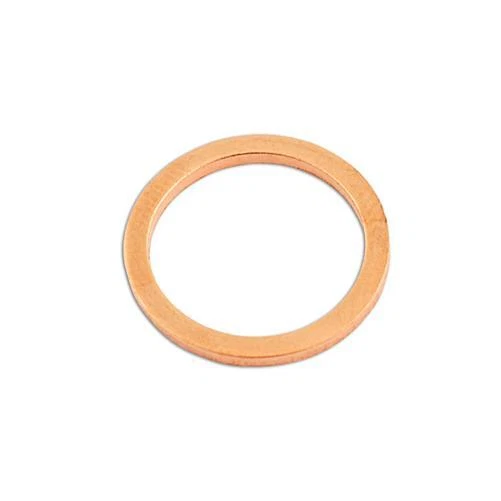 5 Joints D'Étanchéité En Cuivre M16x22x2,0 (Forme C) - Pour Bouchon De Vidange - Compatibles Renault, Peugeot, Citroën, Etc.