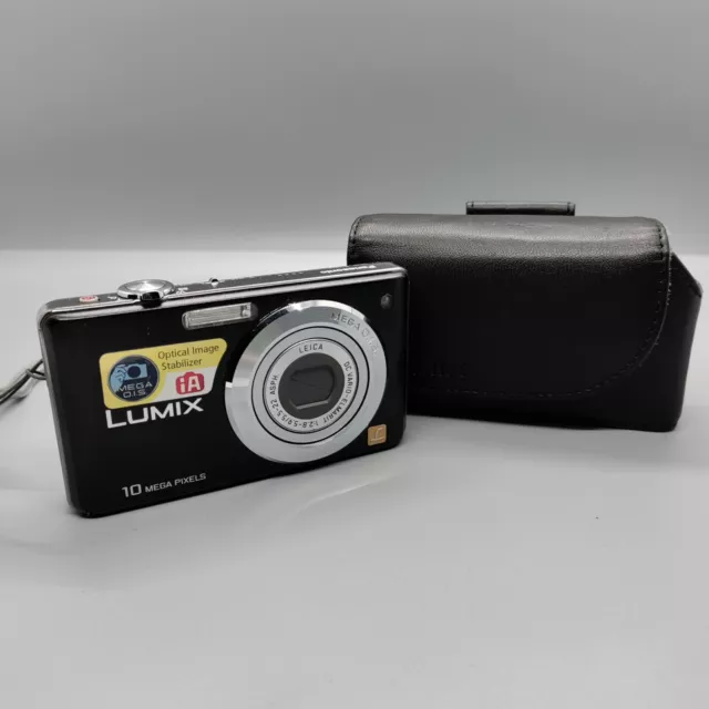 Panasonic Lumix DMC-FS62 10.1MP Compact Digital Camera Black Tested