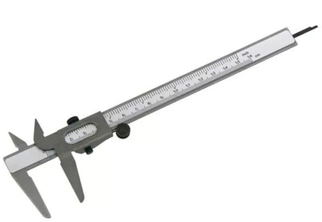 Metal Vernier Caliper Gauge 0-150mm 6" Depth Height Metric Imperial measuring