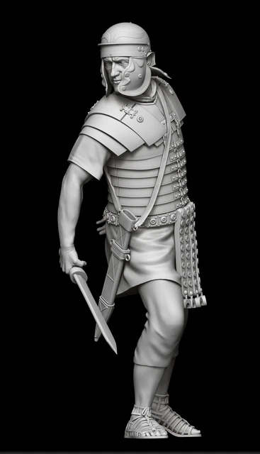 Maquette à Monter : Auxiliaire Romain à Cheval (Ier Siècle Après J.-C.) - Échelle 54mm - Metal Kit Soldiers - Fabriqué En Italie