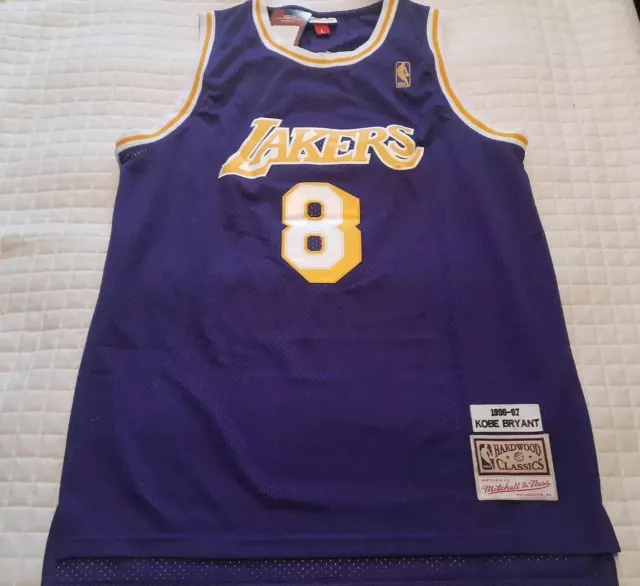 Mens Kobe Bryant #24 Lakers Hardwood Classics Purple Gold Split Los Angeles  Lakers Jerseys 116570-336, Kobe Bryant Lakers Jersey, Mamba Jersey